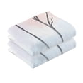 thumbnail image 2 of Tree Branches Pastel Pattern Set of 2 Pure Cotton Towels, 16'' x 28'', Highly Absorbent and Soft, 2 of 8