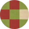 thumbnail image 1 of Ahgly Company Machine Washable Indoor Square Transitional Mahogany Brown Area Rugs, 3' Square, 1 of 7