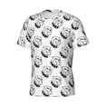 thumbnail image 3 of Yiaed Cool Dog Print Mens Short Sleeve Tight Fit T-Shirt, Crewneck Casual Tee-3X-Large, 3 of 5