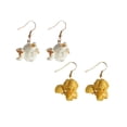 thumbnail image 2 of Popcorn Earrings for Women Personality Funny Cute DIY Handmade Resin White Yellow Simulated Sweet Corn Popcorn Food Drop Dangle Weird Earrings Jewelry Gifts, 2 of 8