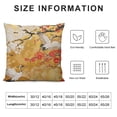 thumbnail image 6 of Acheng Throw Pillow Cover Beautiful Kimono of Japan Square Pillowcases Asia Gold Lovely Origami Palm Sakura Modern Cushion Cover Home Decor,2 Pcs White, 6 of 6