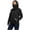 01-Black, variant on Women's Cowl Neck Hoodie with Face Cover Casual Pullover Hooded Sweatshirt with Pocket Fall Winter Outdoor Warm Tops 01-Army Green L