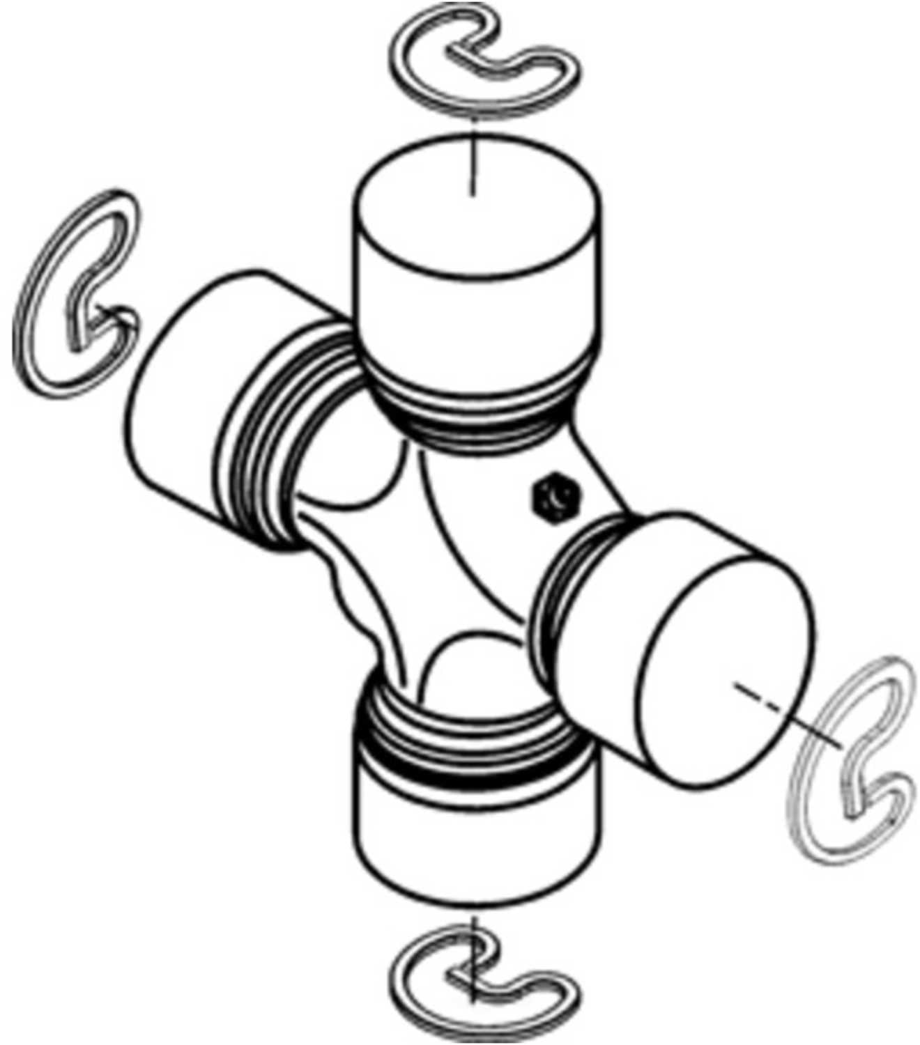 Spicer 5-1350XP Universal Joint, Non-Greaseable 1350 Series