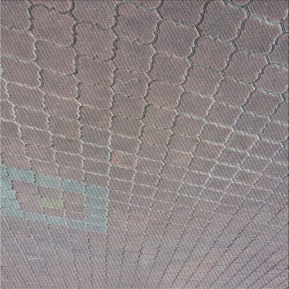 Ahgly Company Indoor Square Patterned Carbon Gray Novelty Area Rugs, 8' Square