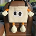 thumbnail image 4 of Cartoon Animal Car Seat Back Organizer Hanging Can with Tissue Holder Storage Garbage Bag for Vehicle Interior, 4 of 4