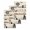 Beige, variant on Japanese Style Kitchen Dish Towels for Drying Dishes Set of 3, Vintage Cartoon Cat House Trees Flowers Waffle Weave Microfiber Hand Tea Bathroom Towels Quick Dry & Absorbent Towel 15.7x23.6