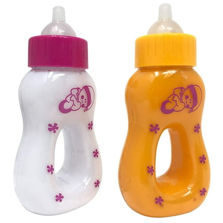 The New York Doll Collection Reborn Baby Doll Accessories Magic Bottles Set. Disappearing Milk &