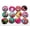 OneColor, variant on U8MO 50 Mixed Color Flatback Fabric Covered Round Buttons 12mm Cabochons Various-Flower Style