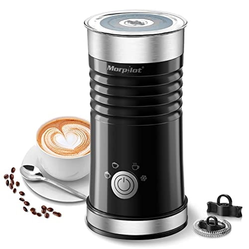 Espumador de leche electrico 4 en 1 Morpilot vaporizador de leche caliente y fria 240ml