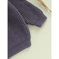 thumbnail image 7 of aturustex Little Girls Boys Solid Basic Cozy Sweaters 0-5T Toddler Baby Long Sleeve Knitted Pullovers Crew Neck Knit Sweatshirts Thick Cozy Knitwear Te Casual Daily Comfy Spring Fall Clothes, 7 of 7