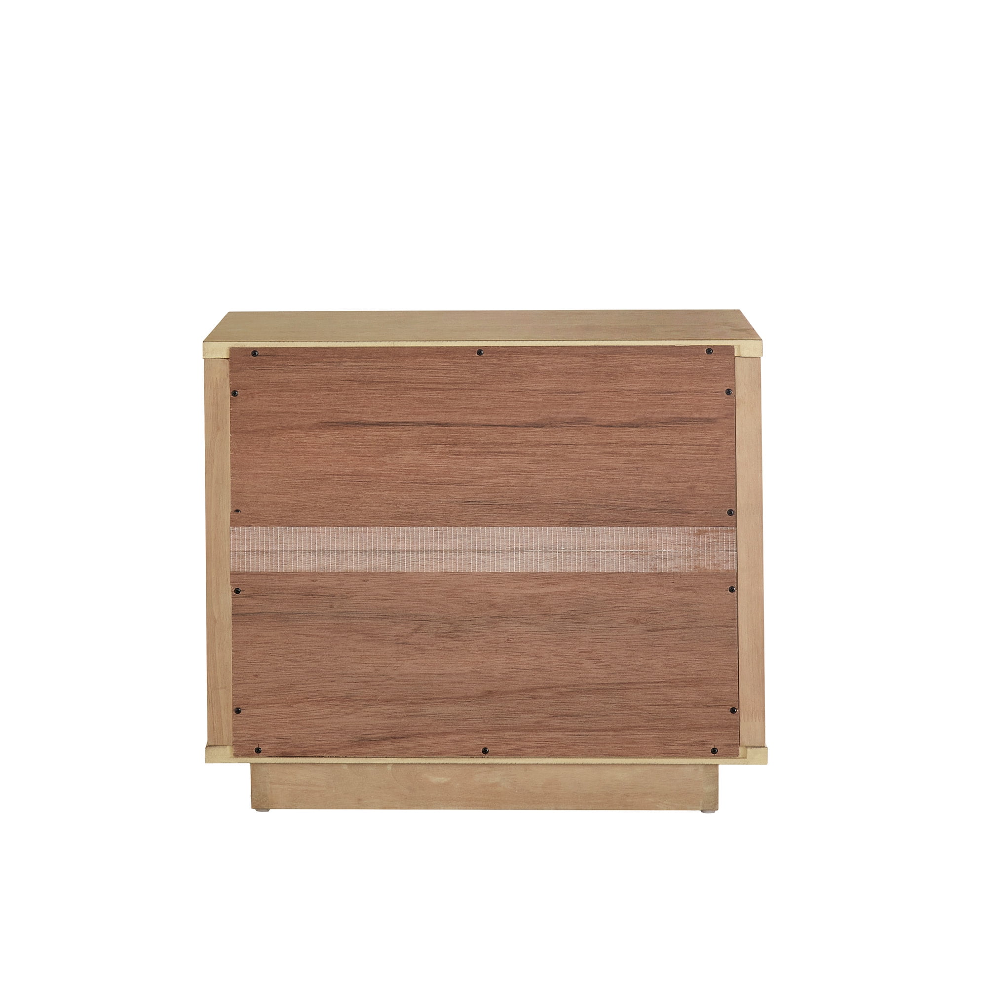 Weston Home Potrero Modern Nightstand with 1-Drawer, Natural Finish