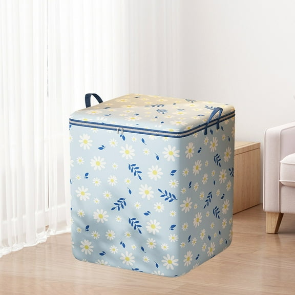Linen Closet Organizers and Storage - Large Storage Bins with Lids, Foldable Storage Organizer with Zippers, Decorative Storage Box for Bedroom