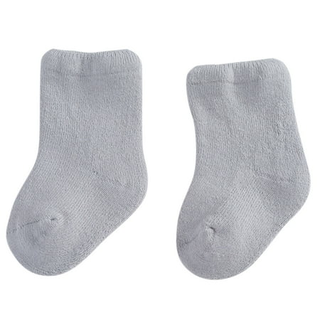 

AOMPMSDX Baby Socks Kids Winter Warm Long Socks Toddlers Boys Girls Children Socks Princess Socks Floor Socks Grey 12 Months-36 Months