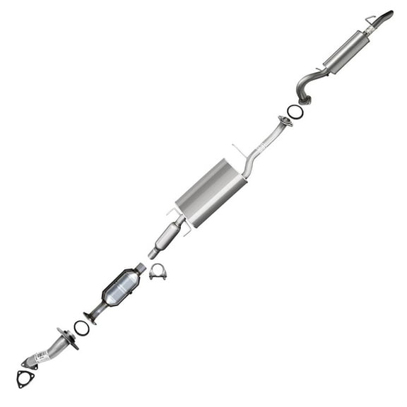 Exhaust Front Pipe, Catalytic , Muffler & Resonator Fits 2009-2012 Ford Escape 2.5L - Direct Fit