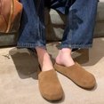 thumbnail image 4 of Mostsola Closed Toe Clogs for Women Suede House Slippers Non-Slip Cork Footbed Slides Slip on Shoes, 4 of 6