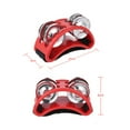 thumbnail image 4 of EeaseCA Tambourin à Pied Instrument de Musique de Percussion avec Clochettes en Métal (Rouge), 4 of 4