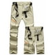 thumbnail image 1 of Pantalones de senderismo con cremallera desmontable para hombre: nailon transpirable, secado rápido, cintura ajustable con cinturón, adecuados para deportes al aire libre, 1 of 8