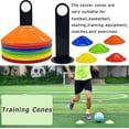 thumbnail image 4 of 50-pack Sports Cones, Plastic Agility Cones, Field Cone Markers With Holders For Training, Games, Basketball, Football, Kids, Sports, 4 of 5