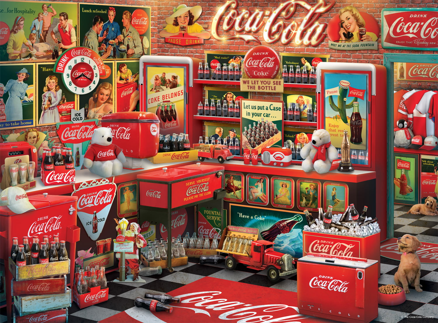 50s Special Delivery Coca-Cola 1000 Piece Jigsaw Puzzle Buffalo Games