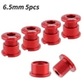thumbnail image 1 of 5Pcs Single Chainring Bolts 7075 Aluminum Alloy Lightweight Chainwheel Bolts Red, 1 of 6