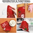 thumbnail image 7 of Merry Christmas Balls Stars Flowers Kitchen Towel, Dish Towels Quick Drying Tea Towels Absorbent Hand Towels for Kitchen Sink Dinner Table 28 x 18 Inches, Set of 6, 7 of 7