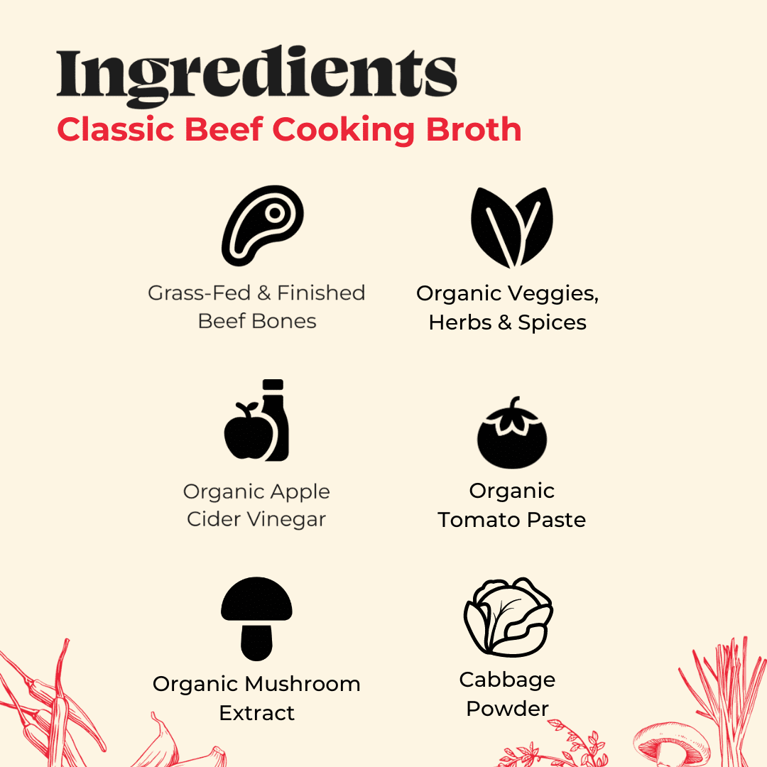 (3 pack) Kettle & Fire Beef Cooking Broth, Shelf-Stable, 32 oz