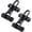 Black, variant on Home Security Door Lock, 2 Pack Latch Guard Clasp Front Door Locks for Kids, Home Reinforcement Lock for Swing-in Doors, Hotel Door Latches, Thicken Solid Aluminium Alloy, Satin Nickel