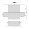 thumbnail image 2 of FurHaven Pawprint Non-Skid Sofa and Chair Furniture Protector for Dogs and Cats - Sofa, Dark Brown, 2 of 11