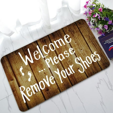 Zkgk Welcome Please Remove Your Shoes Non Slip Doormat