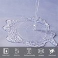 thumbnail image 4 of Shower Curtain for Bathroom Mould Proof Resistant Polyester Fabric Bath Curtain Waterproof Washable with 6 Hooks for Wetroom White to Black Narrow, 4 of 13