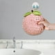 thumbnail image 4 of Toalla de mano con diseño de bolas de felpa, juego de toallas con asa para colgar, toalla suave y absorbente con diseño de bolas de frutas decorativas, juego de toallas para cocina y baño,, 4 of 8