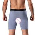 thumbnail image 4 of Mode Hommes Sports Long Gentleman Course sous-Vêtements Porter Jambe Boxeurs Caleçons, 4 of 9