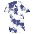 thumbnail image 6 of TKLPEHG Womens Tunic Tops Short Sleeve Crew Neck Tunic Tops Comfy Loose Summer Fashion Tie Dyed Print Graphic Tee Casual Outfits (Blue,L), 6 of 6
