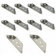 thumbnail image 1 of Qucyy Fixing bracket, Metal corner brackets Stainless Steel Angle Bracket Repair Fixing Triangle Corner Bracket for Furniture Shelf Cabinet Table Cir,Starlight,20Pcs, 1 of 5
