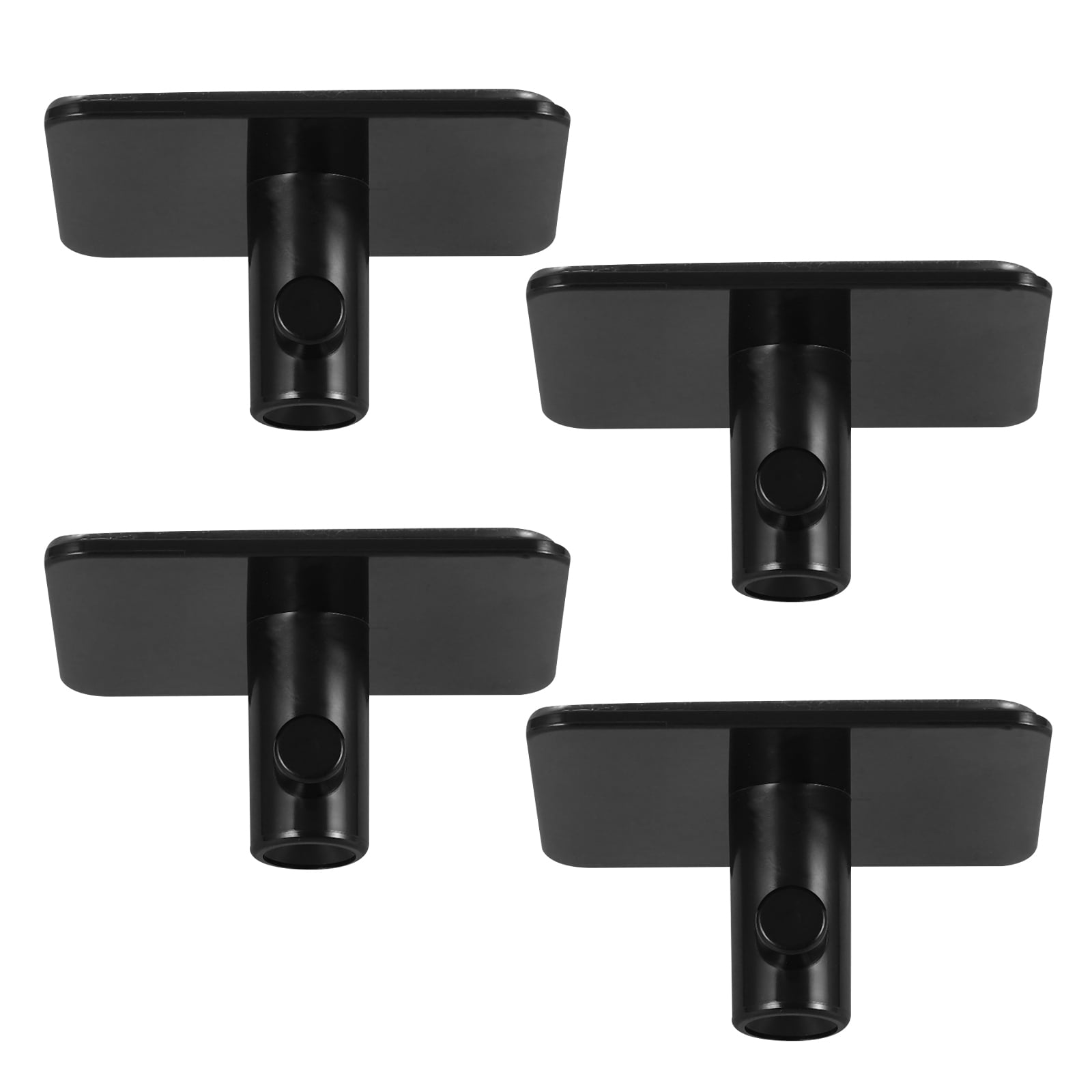 AURARMLET 4Pcs Mixer Flat Hooks Black Wall Mounted Kitchen Organizer for Stand Mixer Attachment Storage