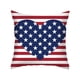 thumbnail image 2 of Funda de cojín patriótica del Día de la Independencia | Funda de cojín de lino para sofá y oficina con diseño de bandera | Cojín decorativo de 45 x 45 cm para decoración del hogar, 2 of 5