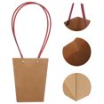 thumbnail image 3 of 10 bolsas de flores portátiles, impermeables, de papel, prácticas bolsas de regalo, bolsas de flores Kraft., 3 of 8