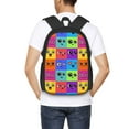 thumbnail image 6 of Daiia Doodle Faces Emotions Backpack for Men and Women -Durable Backpack Large Capacity, Water-Resistant Bag with Adjustable Straps and Laptop Compartment, 6 of 9