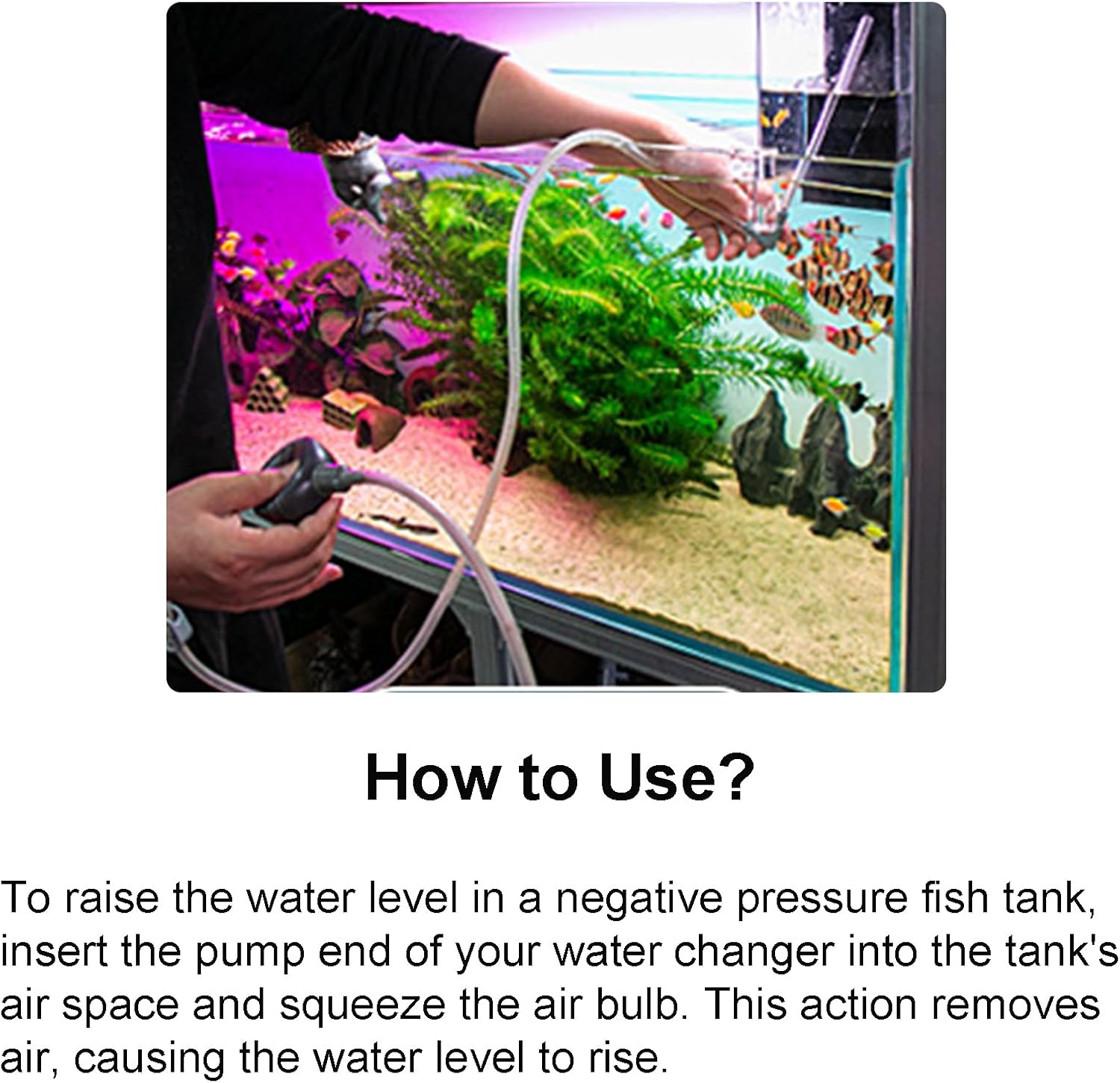 Negative Pressure Fish Tank Acrylic, Auto-Refill Hanging Aquarium with Fish Elevator, Water Level Maintenance & 360° View, Space-Saving External Suspended Tank for Betta/Guppy