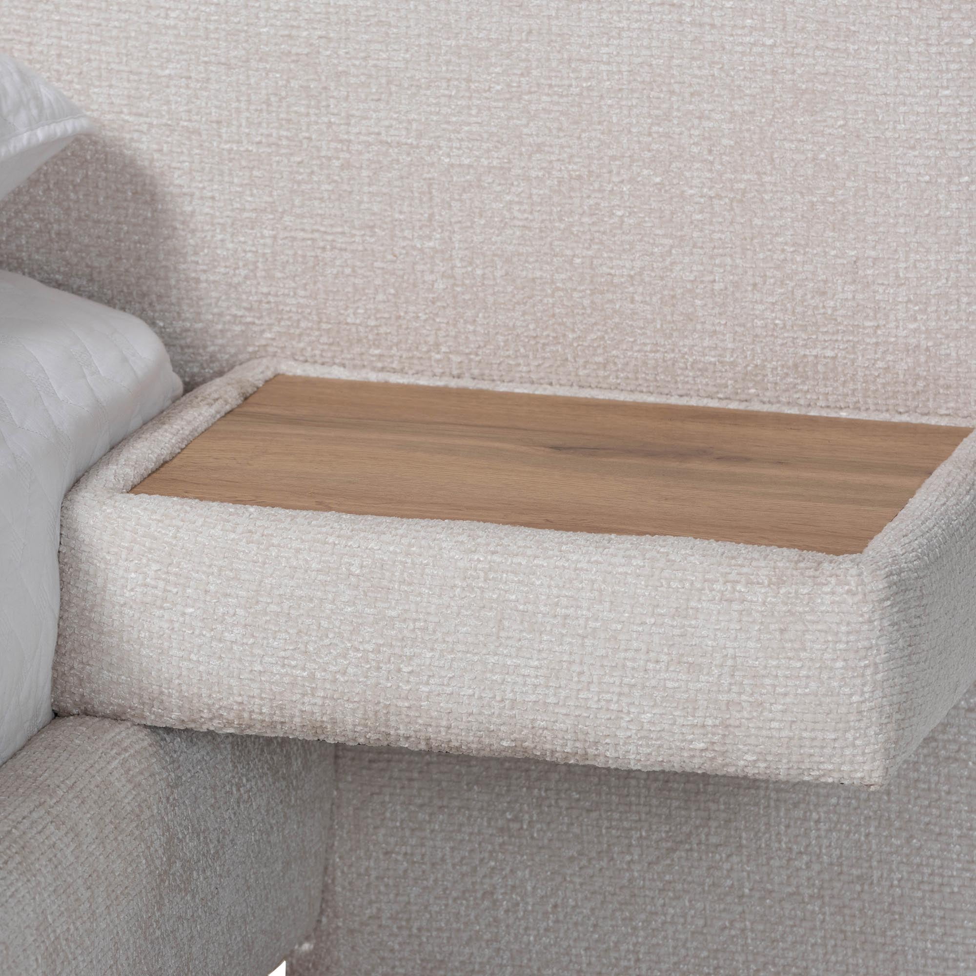Baxton Studio Jacinta Modern Platform Bed, Queen, Beige