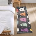 thumbnail image 3 of Yayeee Runner Rug for Bedroom 2'x6' Machine Washable Hallway Non Slip Mat, Colorful Halloween Ghost, 3 of 8