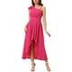 thumbnail image 1 of Allegra K Vestido de Verano Casual Sin Mangas con Dobladillo Irregular y Tirantes Espagueti Plisado Flowy Rosa Fucsia XS, 1 of 5