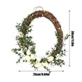 thumbnail image 2 of WEGFTDUOP Easter Festival Supplies Easter Wreath Artificial Easter Wreath Spring Door Wreath With Light And Flowers Easter Decorations With Colorful Eggs For Indoor And Outdoor Home Decor, 2 of 6