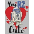 thumbnail image 2 of Men's Star Wars Valentine's Day You R2 Cute  Graphic Tee Athletic Heather X Large, 2 of 5