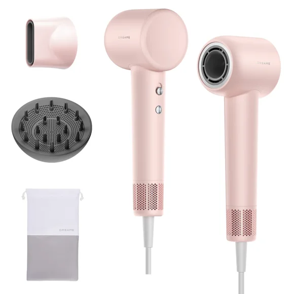Dreame Hair Gleam High-Speed Hair Dryer with Diffuser and Smoothing Attachment