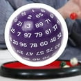 thumbnail image 2 of tredstone Acrylic Dices Game Entertainment Family Polyhedral Dice Purple, 2 of 9