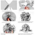 thumbnail image 3 of Lazo de coche WILLBOND, 50 cm, plateado, decoración de cumpleaños, 3 of 7