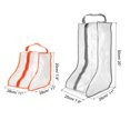 thumbnail image 2 of Uxcell Boots Storage Bag, Dust Proof Tall / Short Boots Carry Bags for Travel, Gray Orange 2 Pack, 2 of 6