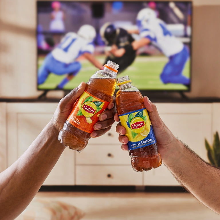 Lipton Peach Iced Tea Bottled Drink 16.9 oz 12 Pack Refreshing