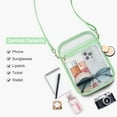 thumbnail image 3 of Lohol Clear Purse Stadium Approved CrossBody Bag for Men and Women Green-Large, 3 of 7